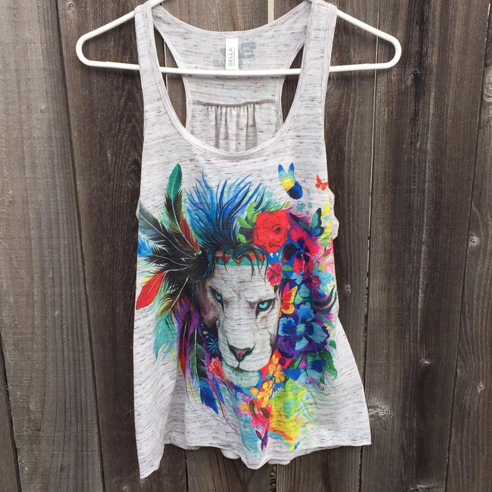 Electro threads Lion tank